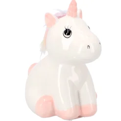 Spaarpot aardewerk eenhoorn 15x17cm