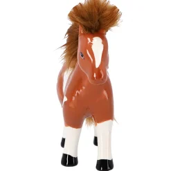 Spaarpot aardewerk paard 18x18cm