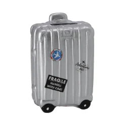 Spaarpot koffer 13,5x9x5 cm 3 assorti