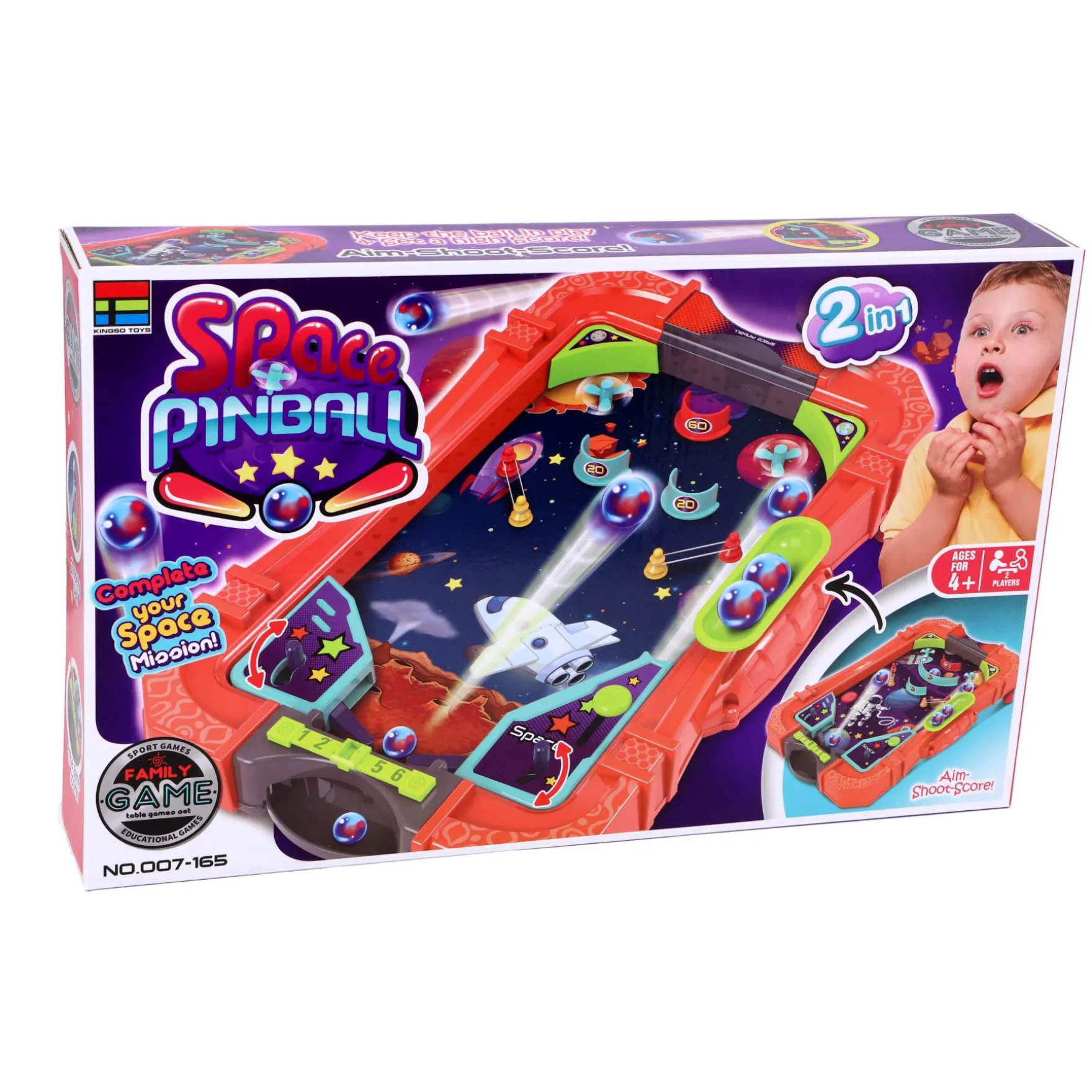 Space pinball game