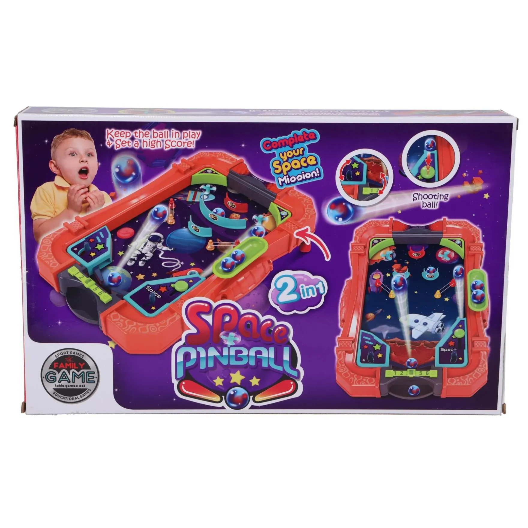 Space pinball game