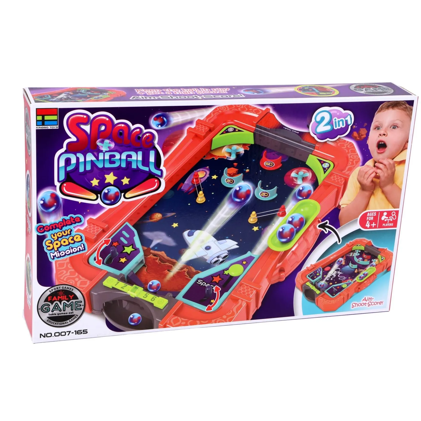 Space pinball game