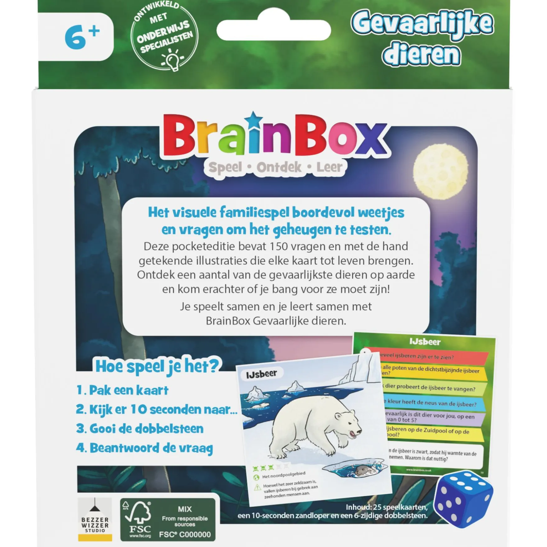 Spel Brainbox Pocket Gevaarlijke dieren