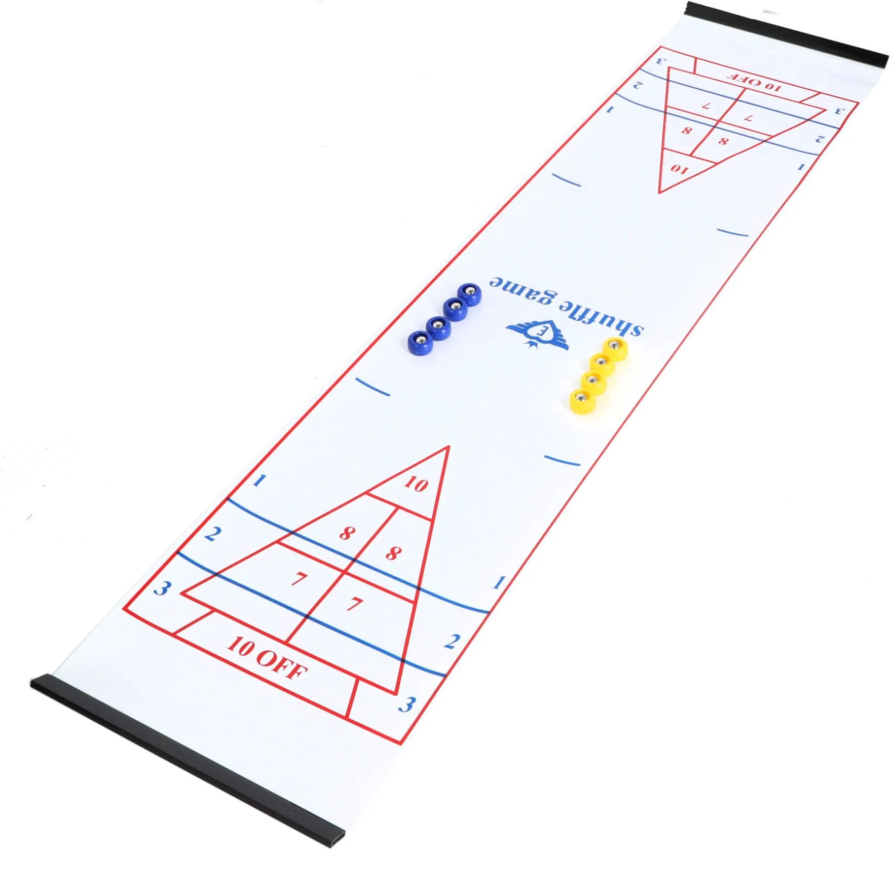 Spel curling, sjoelen en bowlen set 3 in 1