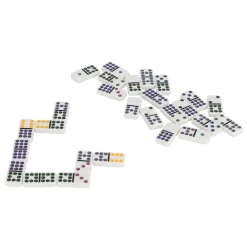 Spel domino dubbel 9 in blik