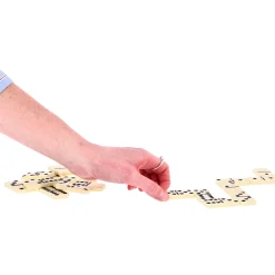 Spel Domino Hout Dubbel 6 In Kist