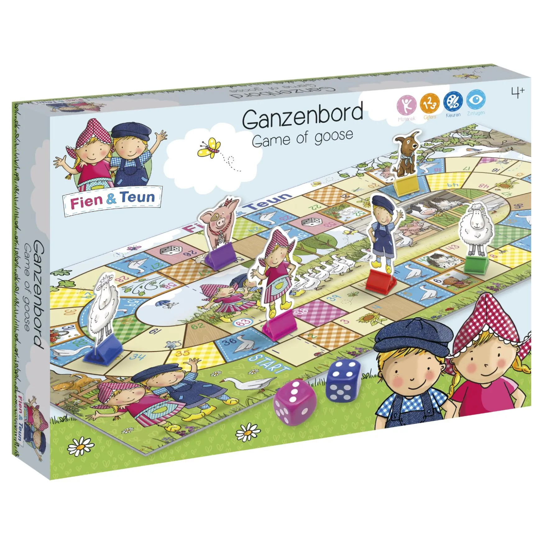 Spel Ganzenbord Fien en Teun