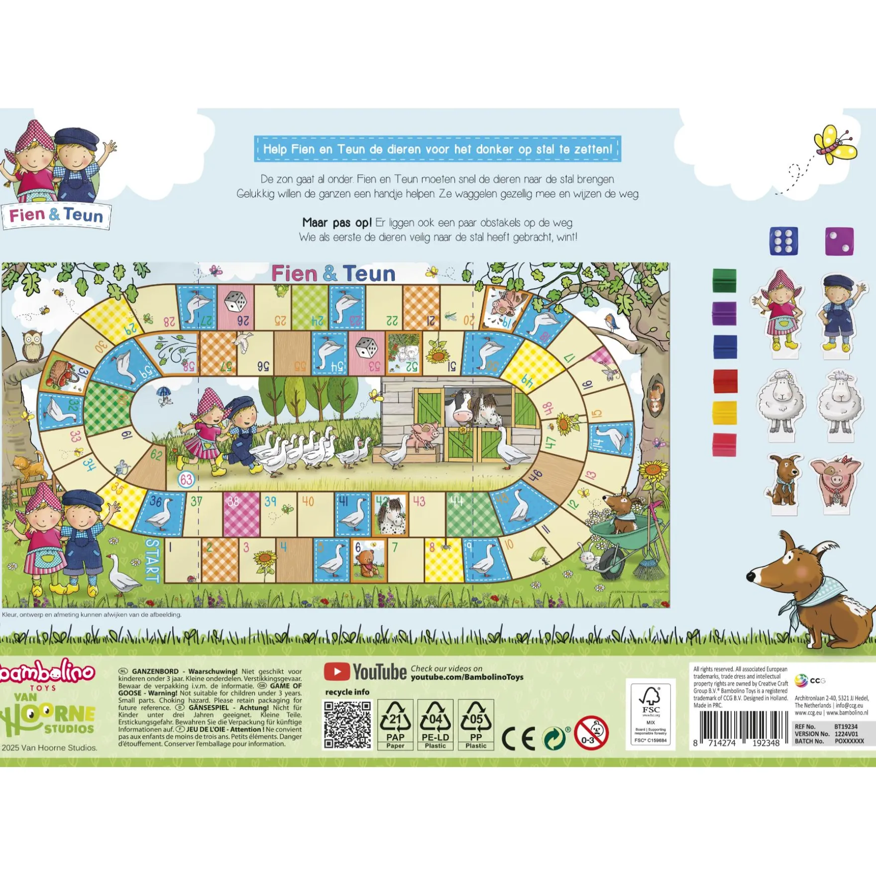 Spel Ganzenbord Fien en Teun