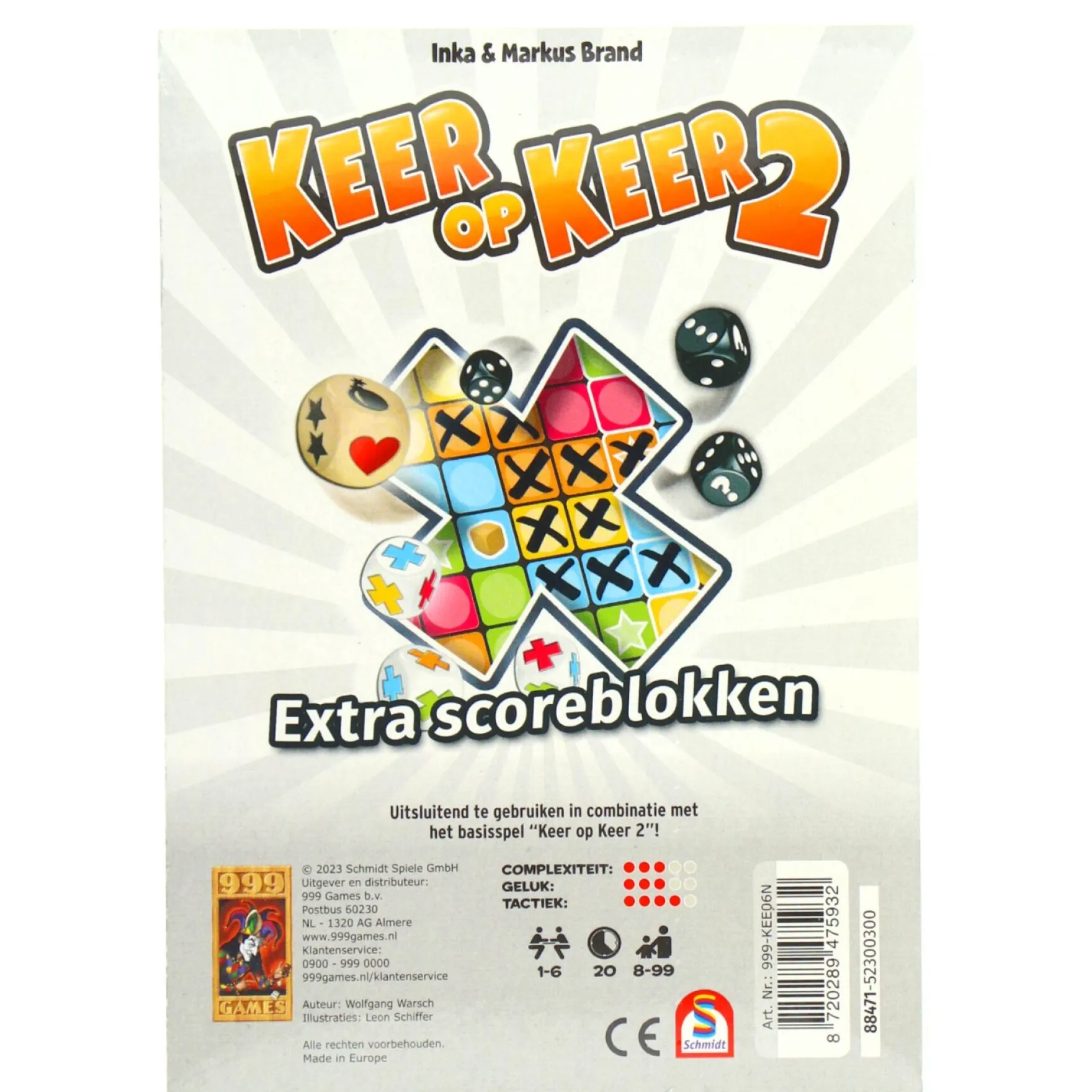 Spel Keer Op Keer 2 Scoreblok Level 1