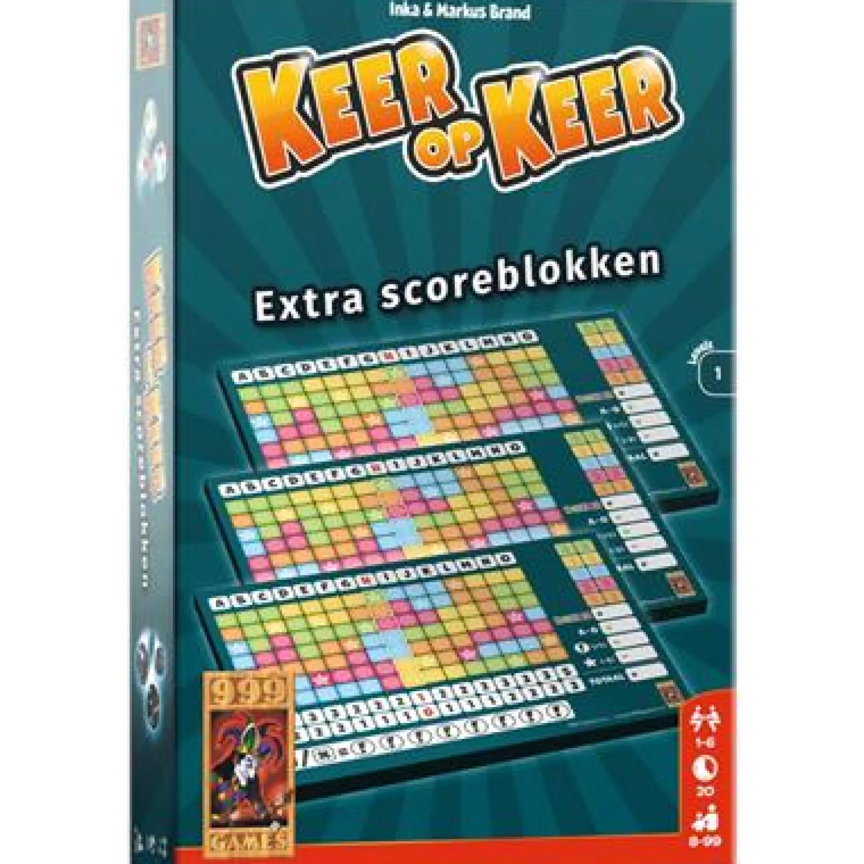 Spel Keer Op Keer Scoreblok 3 Stuks Level 2,3,4
