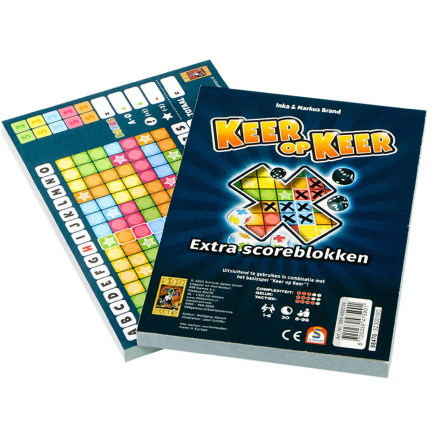 Spel Keer Op Keer Scoreblok 2 stuks Level 1