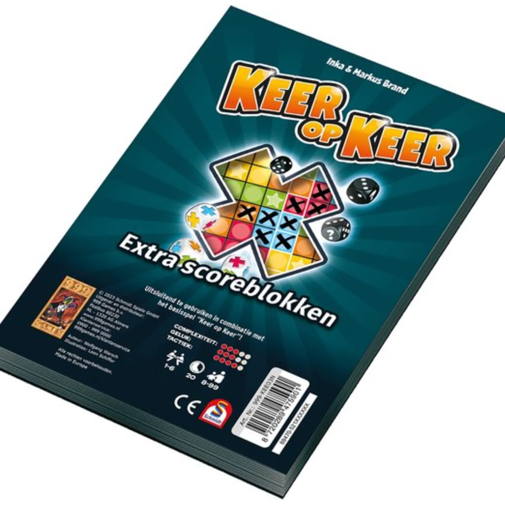 Spel Keer Op Keer Scoreblok 2 stuks Level 1