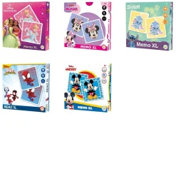 Spel Memo XL Licenties 27x27x4 Cm 5 Assorti