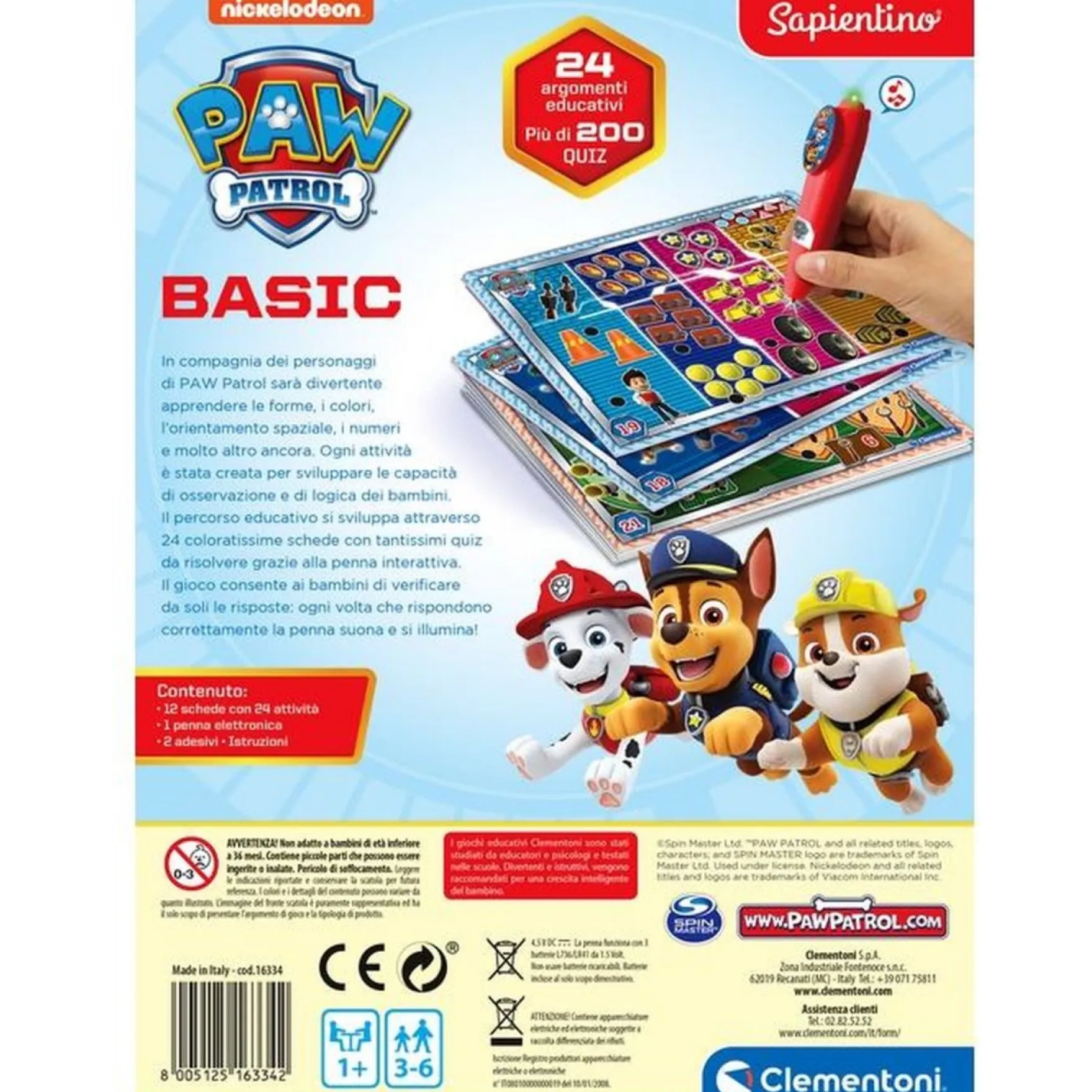 Spel Quizzy Paw Patrol Clementoni