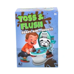 Spel Toss & flush poepschiet spel