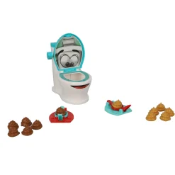 Spel Toss & flush poepschiet spel