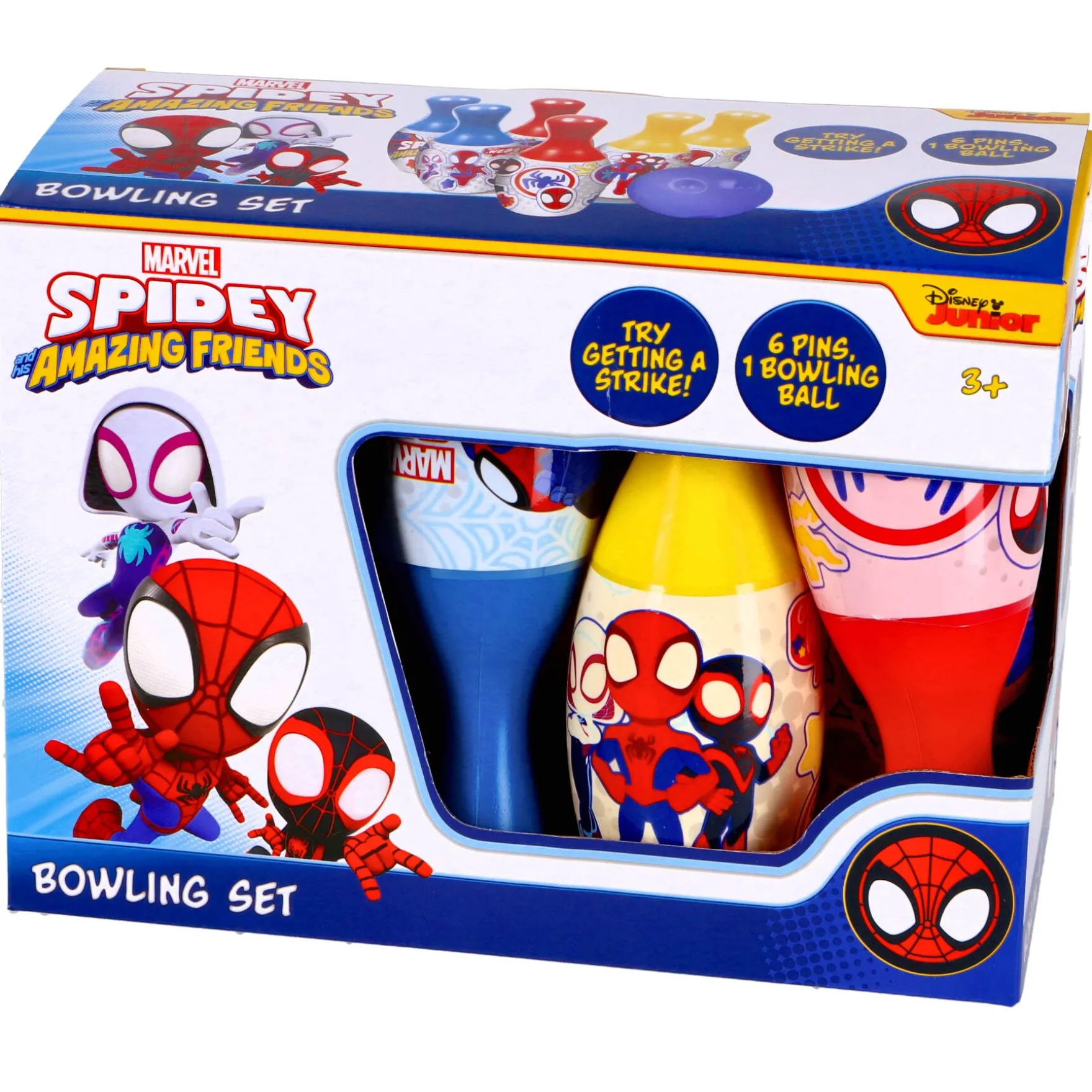 Spidey And Friends kegelspel 6 pinnen en bal