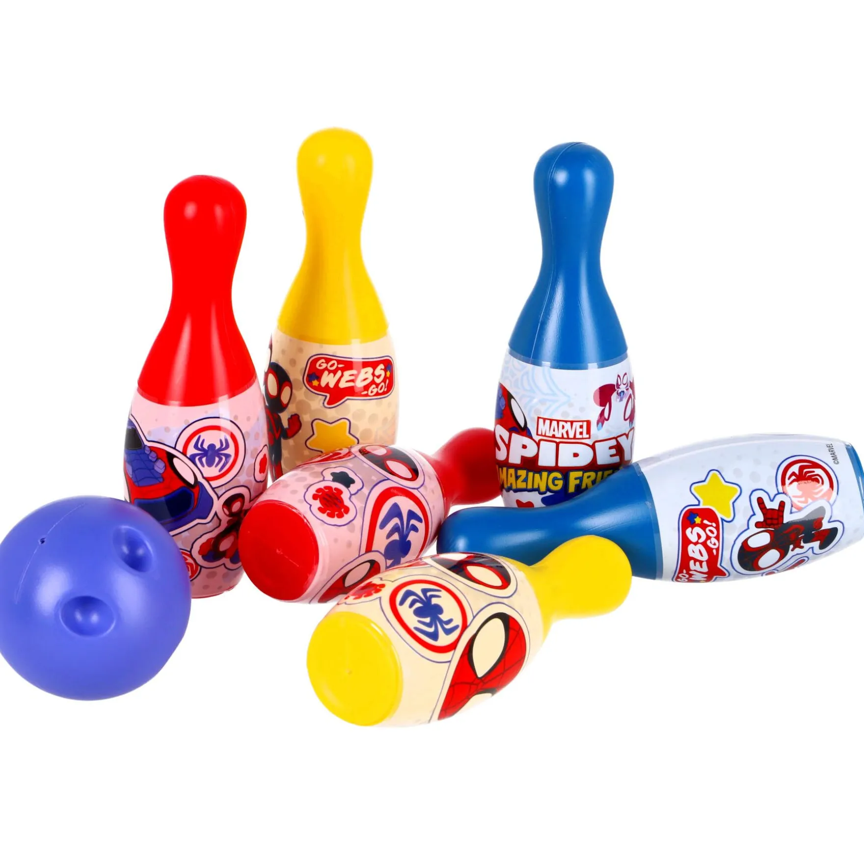 Spidey And Friends kegelspel 6 pinnen en bal