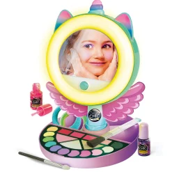 Spiegel make-up met vlog en licht