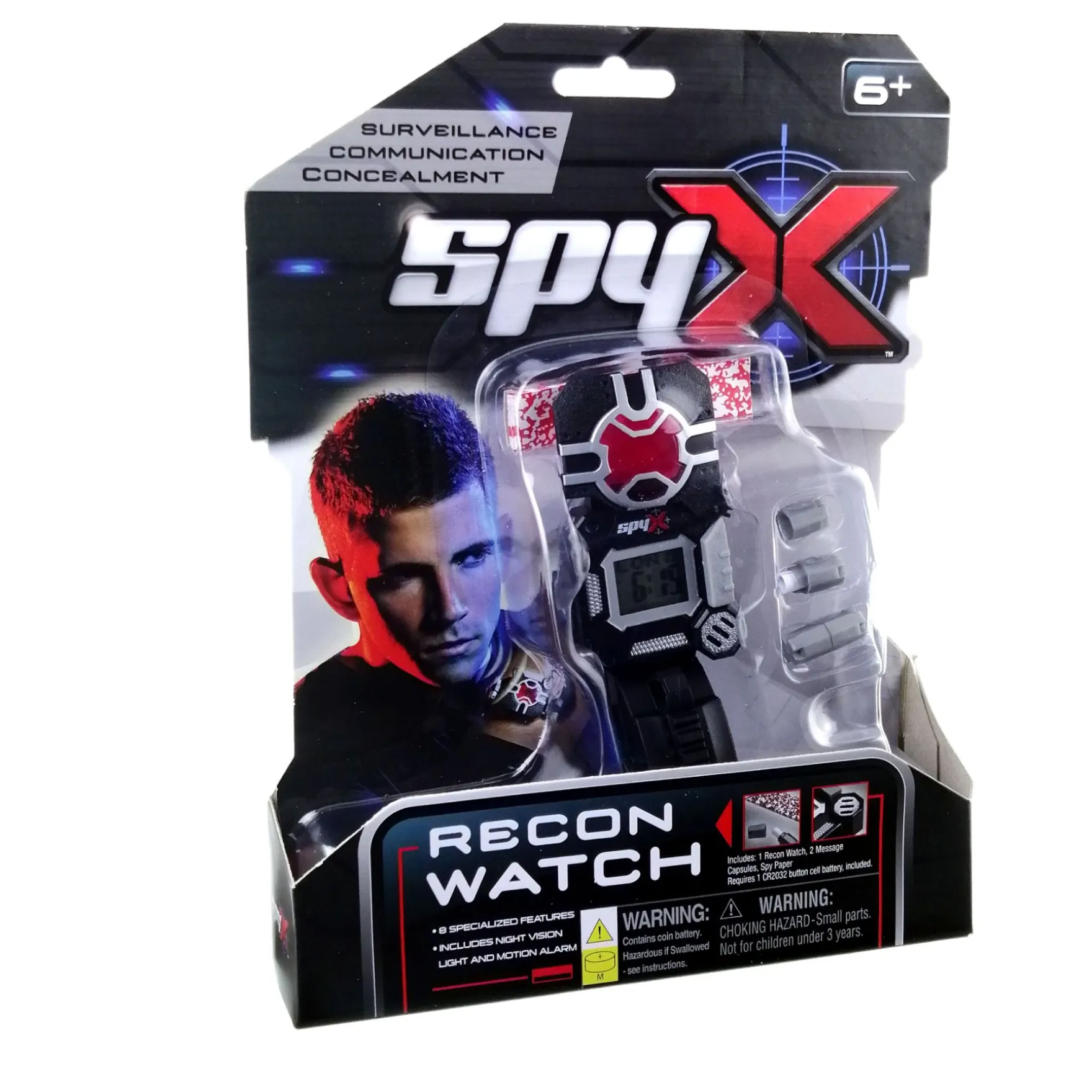 Spionnenhorloge Spy2X Recon 8-in-1