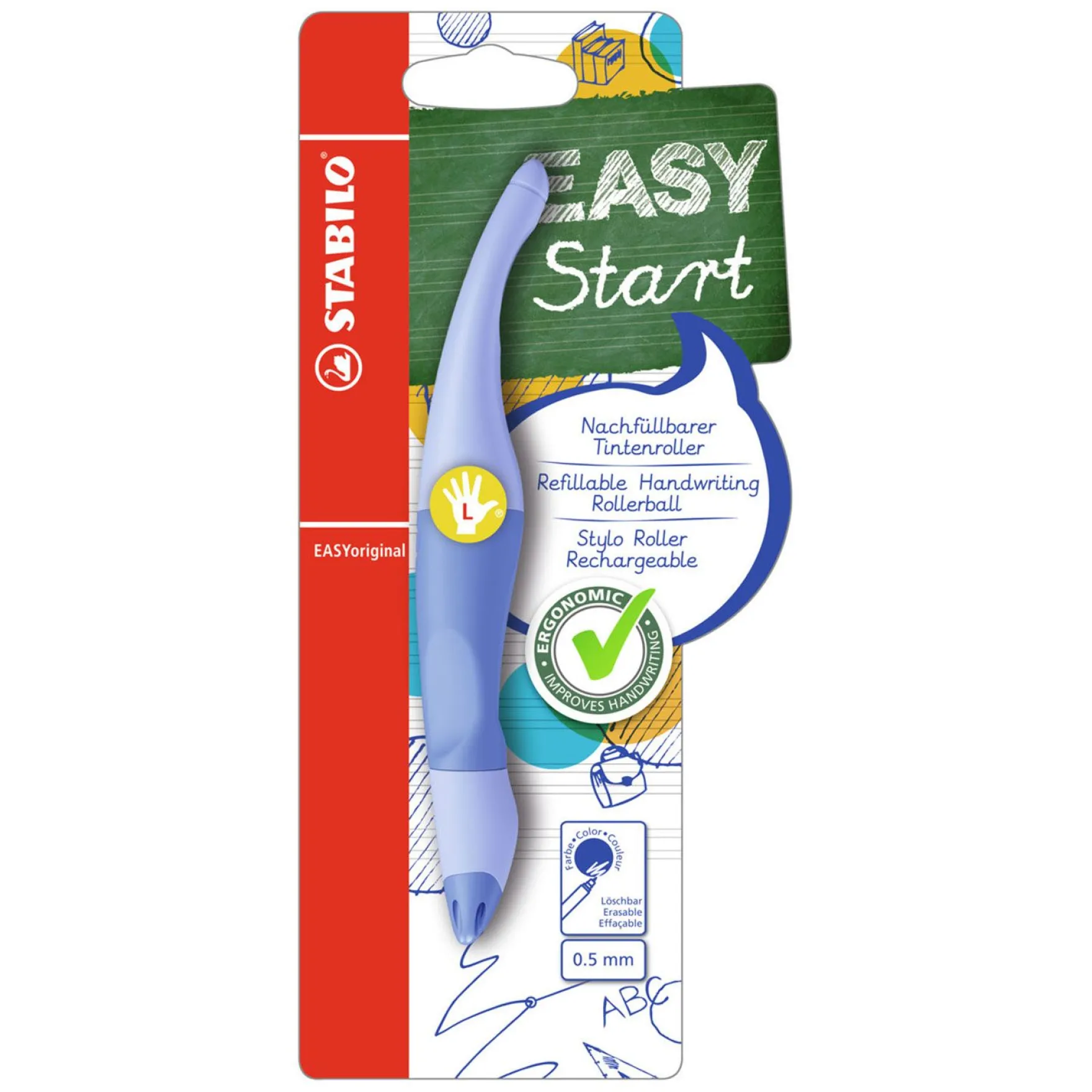 Stabilo Easy Original Pastel Blauw Linkshandig