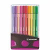 Stabilo Pen 68 Colorparade Antraciet/Roze 20 Kleuren