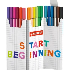 Stabilo pen 68 desk set start beginning 18 stuks