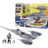 Star Wars 10cm Epic Hero Series N1 Starfighter With Mando & Grogu