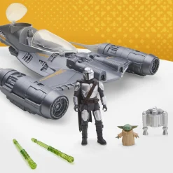 Star Wars 10cm Epic Hero Series N1 Starfighter With Mando & Grogu