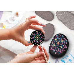 Stenen schilderen mandala 11 delig