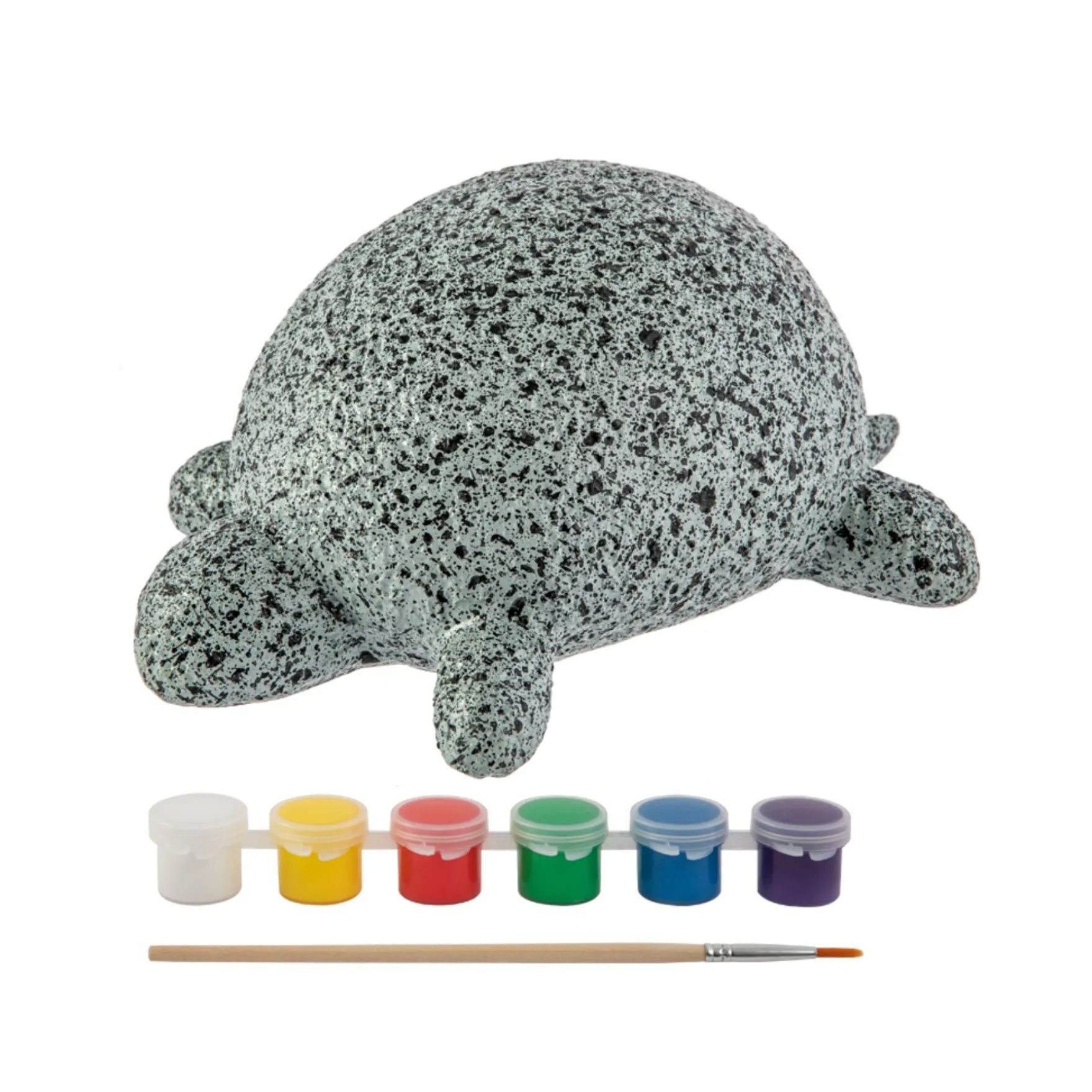 Stenen schildpad schilderen 8 delig 12 cm