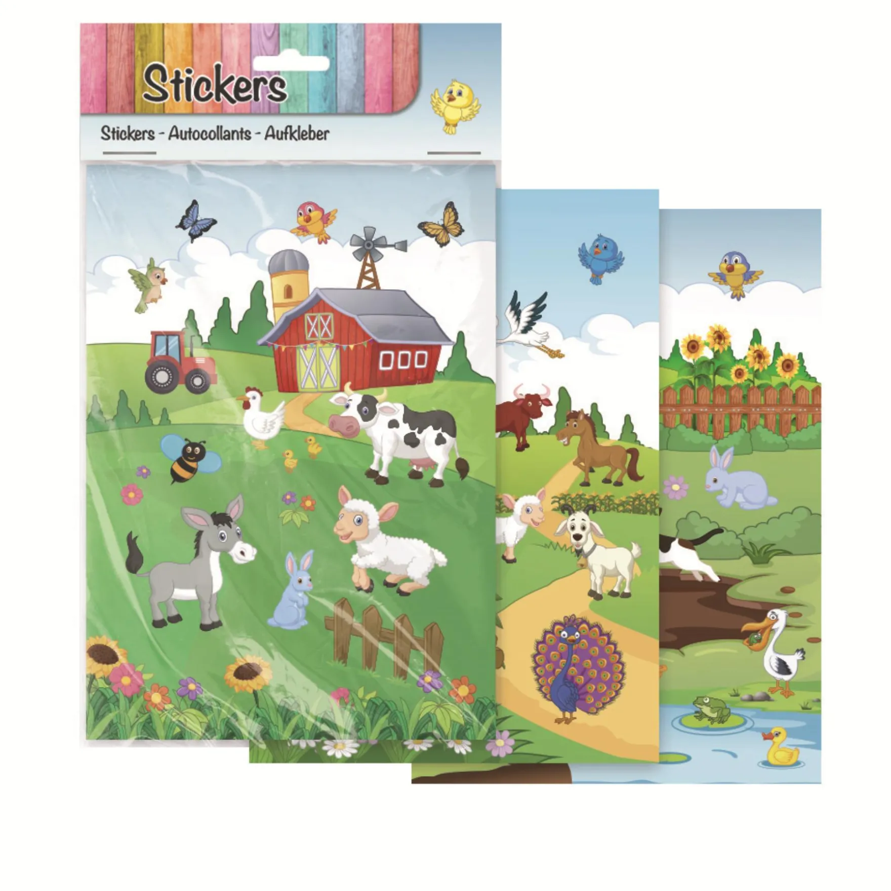 Stickers A5 Boerderij 3 Vellen