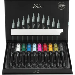 Stiften acrylic markers 10 stuks 25x15x2 cm