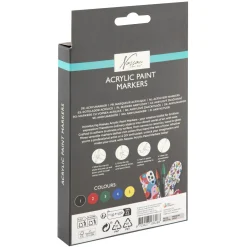 Stiften acrylic markers 5 stuks 13x19x2,5cm