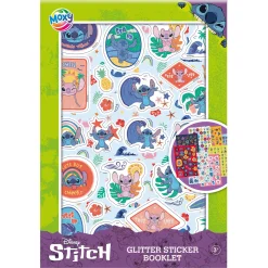 Stitch a5 glitter stickerset 8 stuks