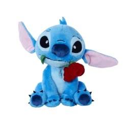 Stitch Pluche 25 Cm Stitch Met Roos