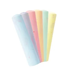 Stoepkrijt en 4 sjablonen dino