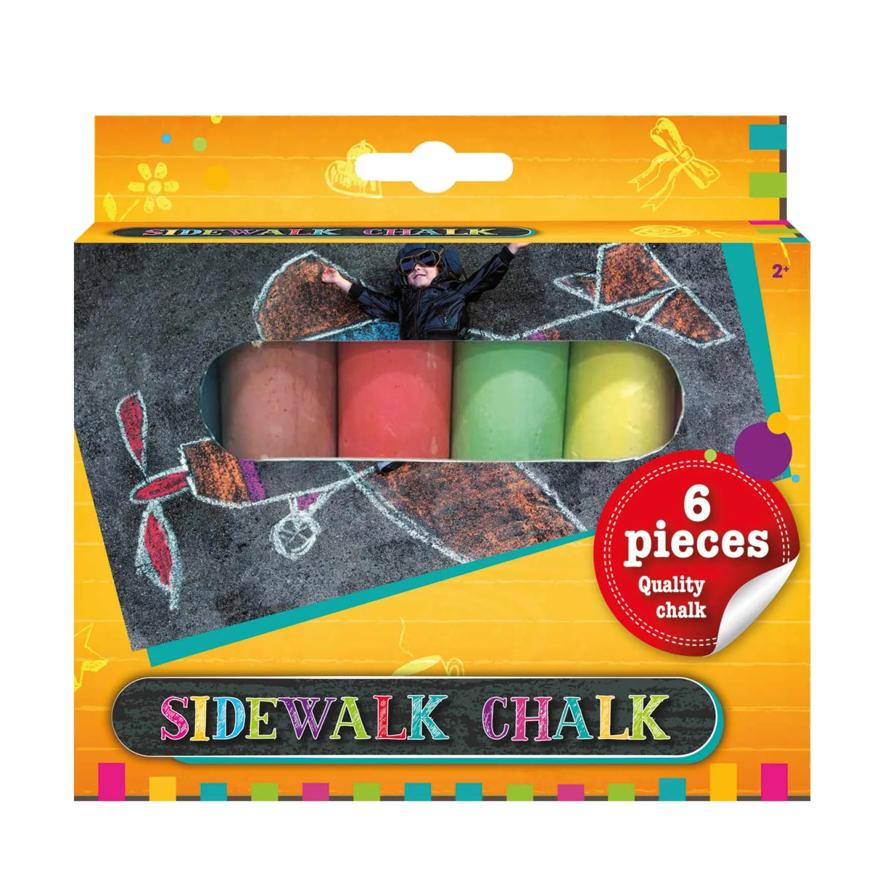 Stoepkrijt In Doos 6 Stuks