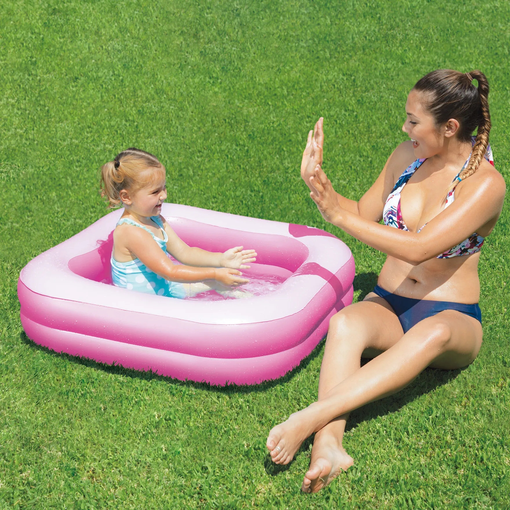 Summer Waves baby zwembad roze 86x86x25 cm