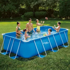 Summer Waves Zwembad Active Frame Rectangular 400 X 200 X 100 cm + filterpomp