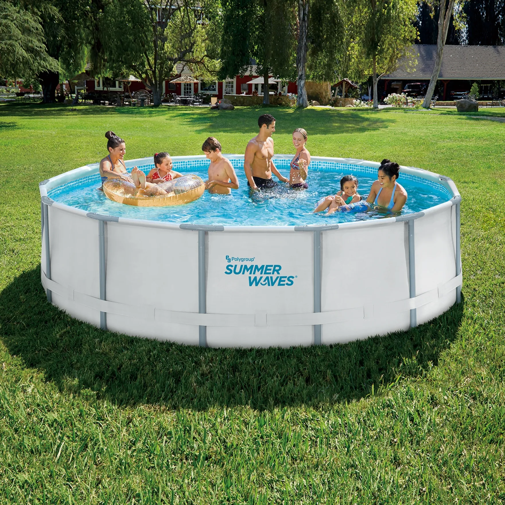 Summer Waves Zwembad Elite Frame 427 X 107 cm + filterpomp