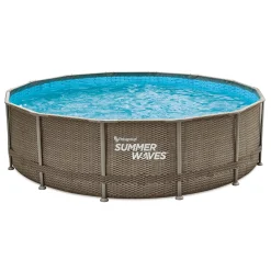 Summer Waves Zwembad Elite Frame 427 X 107 cm Dark Triple Basketweave+filterpomp