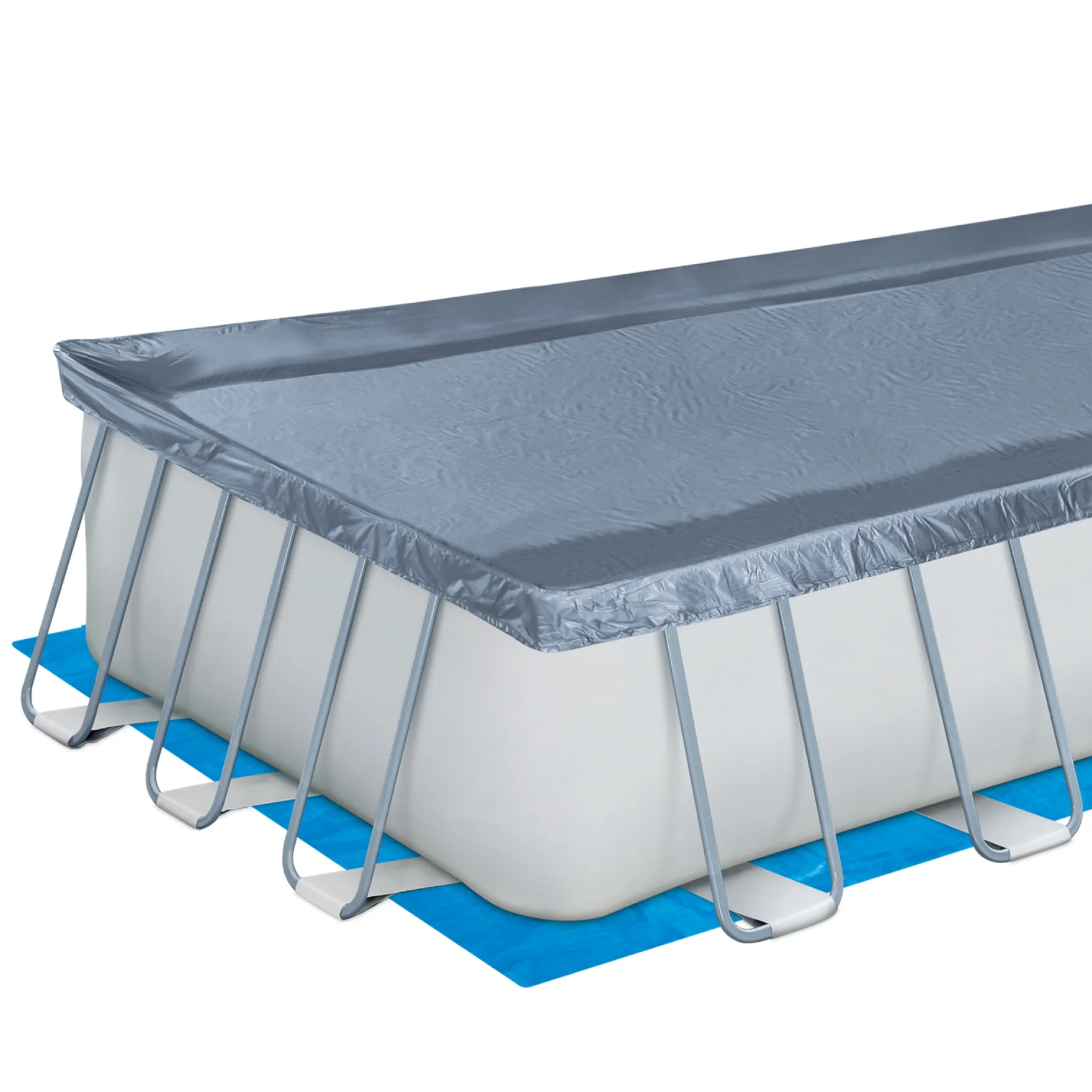 Summer Waves Zwembad Elite Rectangular Frame 732 X 366 X 132 cm + zandfilterpomp