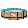 Summer Waves Zwembad Elite Frame 427 X 107 cm Light Oak