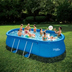 Summer Waves Zwembad Quick Set Oval 610 X 366 X 122 cm + filterpomp