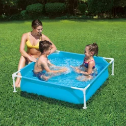 Summer Waves Zwembad Small Frame 122 X 122 X 30 cm Blauw