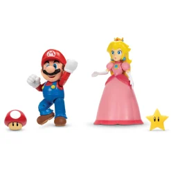 Super Mario figuren mario & peach 10 cm 2-pack