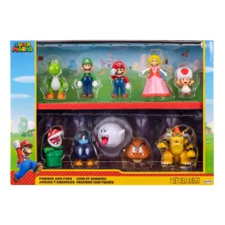 Super Mario figuren vrienden en vijanden 6,5 cm  10-pack