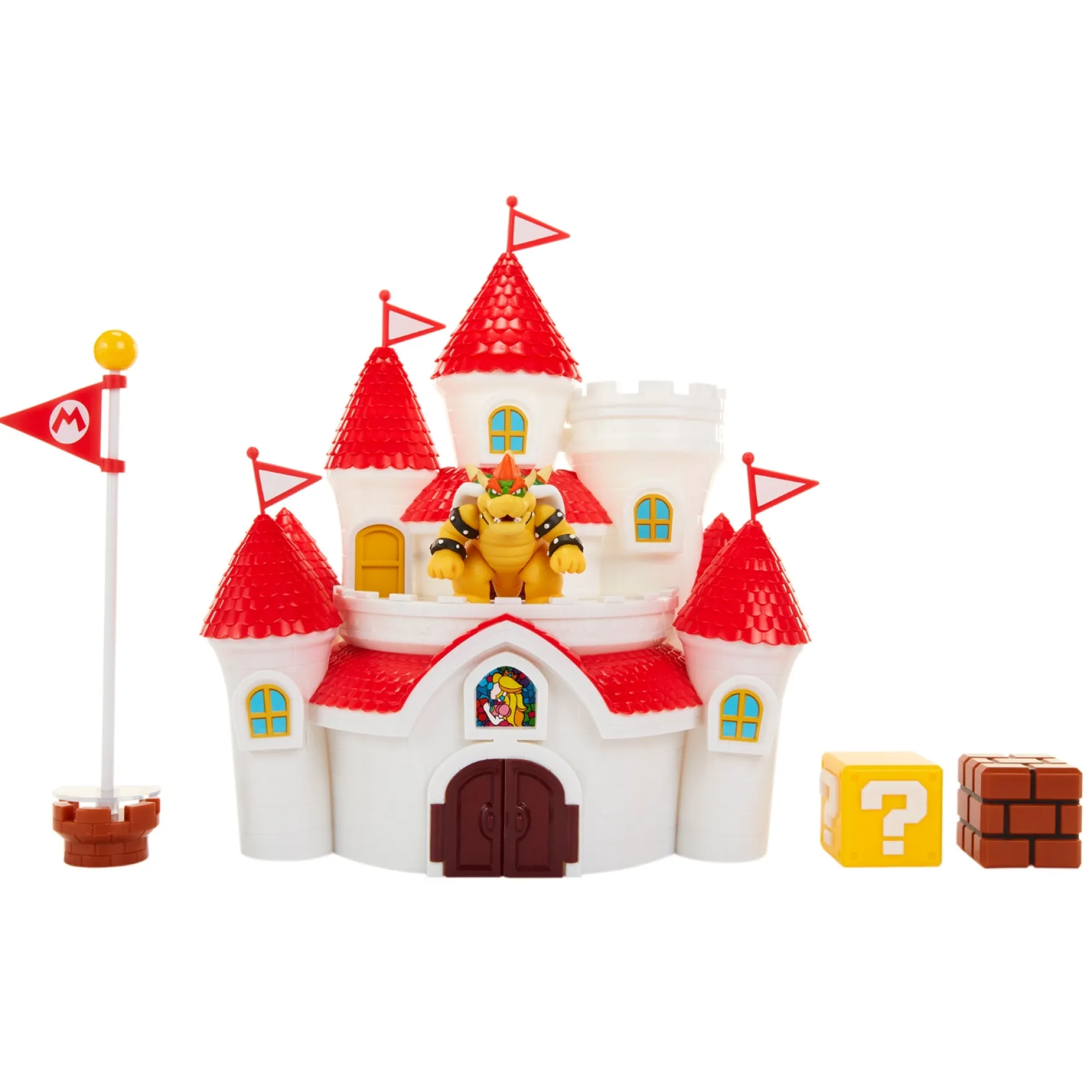 Super Mario Kasteel Mushroom Kingdom (voor 6,5 cm figuren)