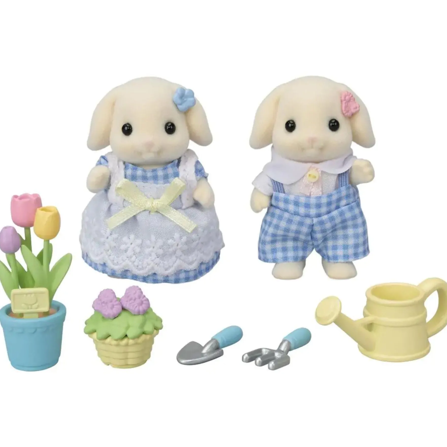 Sylvanian Families Tuin En Bloemen Hangoorkonijn Broer&Zus